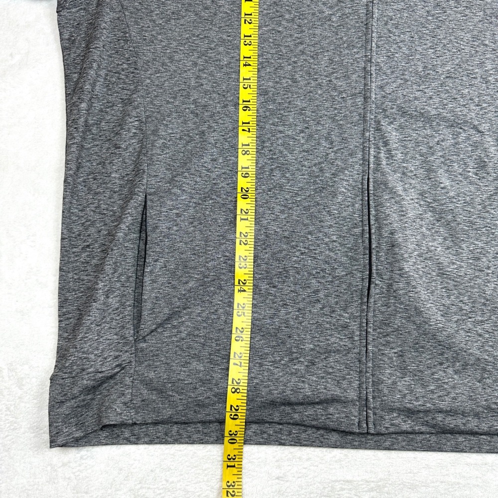 Nike Dri-FIT Mens XXL Full Zip Hoodie Charcoal Grey Heathered Standard Fit 562 - Picture 4 of 7